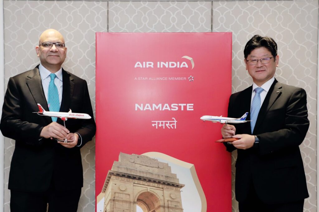 ANA and Air India announce codeshare agreement