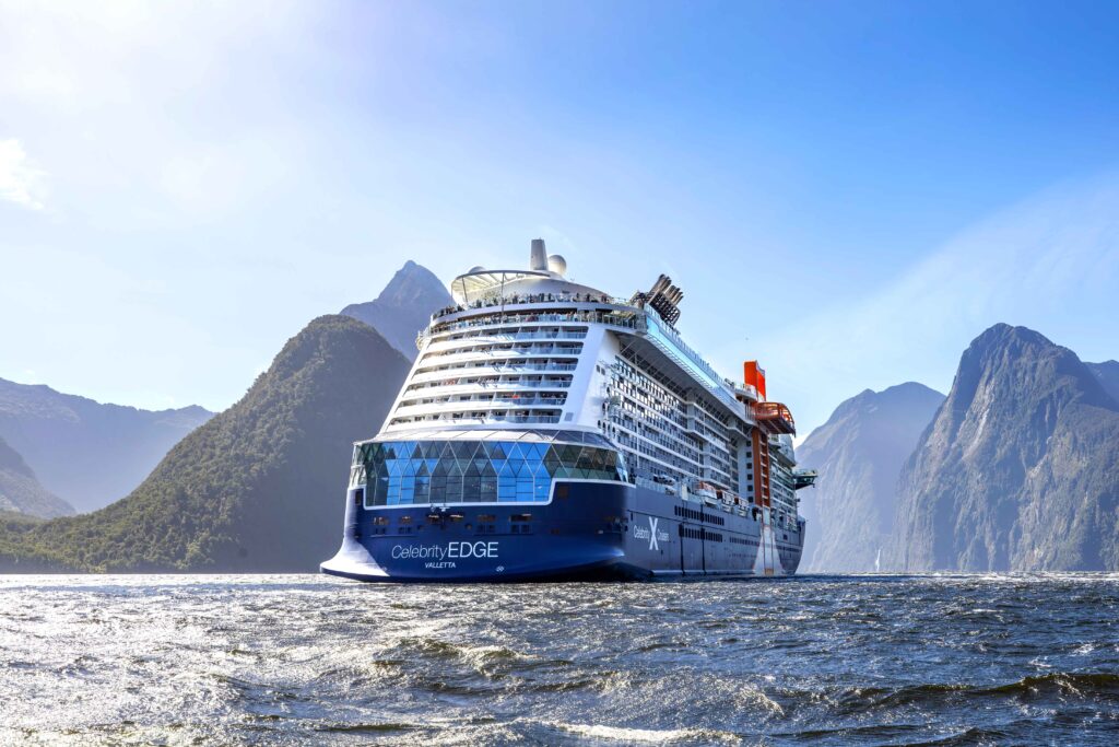 Celebrity Edge in Fiordland