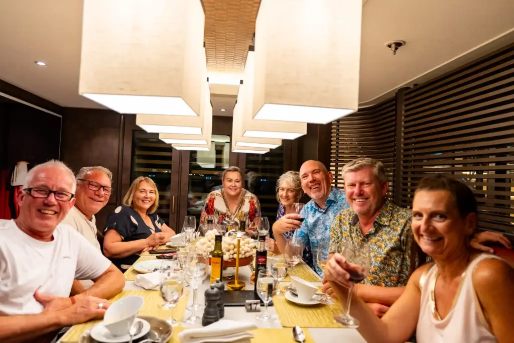 New Zealand travel advisors on-board AmaSofia. Photo: Harmeet Sehgal